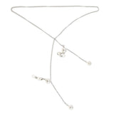 Maxbell 90cm Stainless Steel Sunglasses Eyeglasses Holder Chains With Pearl Silver - Aladdin Shoppers