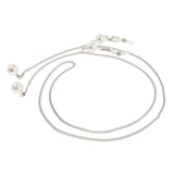 Maxbell 90cm Stainless Steel Sunglasses Eyeglasses Holder Chains With Pearl Silver - Aladdin Shoppers