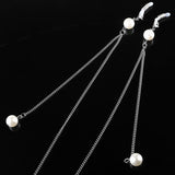 Maxbell 90cm Stainless Steel Sunglasses Eyeglasses Holder Chains With Pearl Silver - Aladdin Shoppers