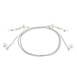 Maxbell 90cm Stainless Steel Sunglasses Eyeglasses Holder Chains With Pearl Silver - Aladdin Shoppers