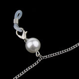 Maxbell 90cm Stainless Steel Sunglasses Eyeglasses Holder Chains With Pearl Silver - Aladdin Shoppers