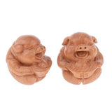 Maxbell Maxbell Portable Handmade Peach Wood Baoding Balls,  Chinese Health Exercise Ball Stress Reduce Palm Hand Massage( 2 Pack）