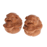 Maxbell Maxbell Portable Handmade Peach Wood Baoding Balls,  Chinese Health Exercise Ball Stress Reduce Palm Hand Massage( 2 Pack）