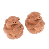 Maxbell Maxbell Portable Handmade Peach Wood Baoding Balls,  Chinese Health Exercise Ball Stress Reduce Palm Hand Massage( 2 Pack）