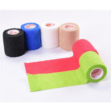 Maxbell 5cm Self Adhesive Bandage Elastic Tape Wrap for First Aid Fluorescent Pink