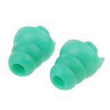 Maxbell Maxbell 4 Pairs Silicone Earplug Airplane Travel Noise Cancelling Ear Plugs Green