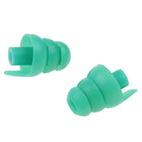 Maxbell Maxbell 4 Pairs Silicone Earplug Airplane Travel Noise Cancelling Ear Plugs Green