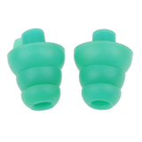 Maxbell Maxbell 4 Pairs Silicone Earplug Airplane Travel Noise Cancelling Ear Plugs Green