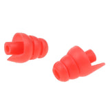 Maxbell Maxbell 4 Pairs Silicone Earplug Airplane Travel Noise Cancelling Ear Plugs Red