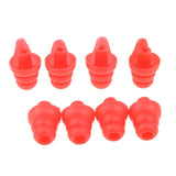 Maxbell Maxbell 4 Pairs Silicone Earplug Airplane Travel Noise Cancelling Ear Plugs Red