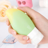 Maxbell Maxbell Silicone Squeezable Empty Lotion Shampoo Makeup Bottle 48ml Yellow