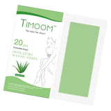 Maxbell Maxbell 20pcs Dual-sided Depilatory Waxing Strips Cold Wax Bikini Hair Remover Aloe