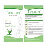 Maxbell Maxbell 20pcs Dual-sided Depilatory Waxing Strips Cold Wax Bikini Hair Remover Aloe
