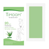 Maxbell Maxbell 20pcs Dual-sided Depilatory Waxing Strips Cold Wax Bikini Hair Remover Aloe