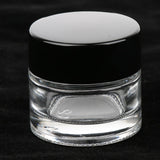 Maxbell Maxbell 6 Pieces Glass Pot Jars Cream Bottle Makeup Cosmetic Container Clear