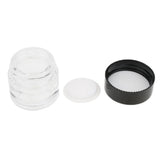 Maxbell Maxbell 6 Pieces Glass Pot Jars Cream Bottle Makeup Cosmetic Container Clear