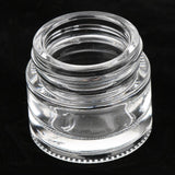 Maxbell Maxbell 6 Pieces Glass Pot Jars Cream Bottle Makeup Cosmetic Container Clear