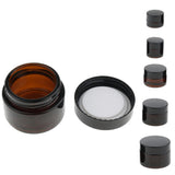 Maxbell Maxbell 6 Pcs Cosmetic Containers Round Glass Jars Cosmetics Face Cream Lotion 5g