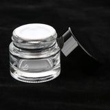 Maxbell Maxbell 6x 10g Empty Glass Jar with Lid Makeup Cosmetics Container Travel Bottles Clear