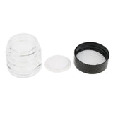 Maxbell Maxbell 6x 10g Empty Glass Jar with Lid Makeup Cosmetics Container Travel Bottles Clear