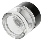 Maxbell Maxbell 6x 10g Empty Glass Jar with Lid Makeup Cosmetics Container Travel Bottles Clear