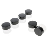 Maxbell Maxbell 6x 10g Empty Glass Jar with Lid Makeup Cosmetics Container Travel Bottles Frosted