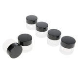 Maxbell Maxbell 6x 10g Empty Glass Jar with Lid Makeup Cosmetics Container Travel Bottles Frosted