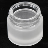 Maxbell Maxbell 6x 10g Empty Glass Jar with Lid Makeup Cosmetics Container Travel Bottles Frosted