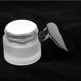 Maxbell Maxbell 6x 10g Empty Glass Jar with Lid Makeup Cosmetics Container Travel Bottles Frosted