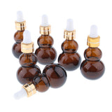 Maxbell Maxbell 6 Pieces Gourd Glass Dropper Bottles For Essential Oil Makeup Liquid 10ml