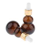Maxbell Maxbell 6 Pieces Gourd Glass Dropper Bottles For Essential Oil Makeup Liquid 10ml