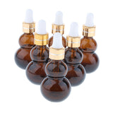 Maxbell Maxbell 6 Pieces Gourd Glass Dropper Bottles For Essential Oil Makeup Liquid 10ml