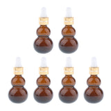 Maxbell Maxbell 6 Pieces Gourd Glass Dropper Bottles For Essential Oil Makeup Liquid 10ml