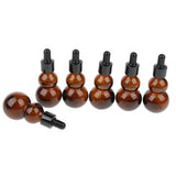 Maxbell Maxbell 6 Pieces Gourd Glass Dropper Bottles For Essential Oil Makeup Liquid 30ml