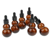 Maxbell Maxbell 6 Pieces Gourd Glass Dropper Bottles For Essential Oil Makeup Liquid 30ml