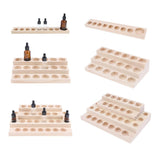 Maxbell Maxbell Wooden Essential Oil Holder Display Storage Rack Tray Organizer  9 Slots