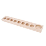Maxbell Maxbell Wooden Essential Oil Holder Display Storage Rack Tray Organizer  9 Slots