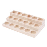 Maxbell Maxbell Wooden Essential Oil Holder Display Storage Rack Tray Organizer  18 Slots