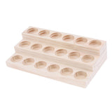 Maxbell Maxbell Wooden Essential Oil Holder Display Storage Rack Tray Organizer  18 Slots