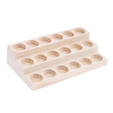 Maxbell Maxbell Wooden Essential Oil Holder Display Storage Rack Tray Organizer  18 Slots