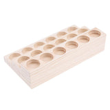 Maxbell Maxbell Wooden Essential Oil Holder Display Storage Rack Tray Organizer  18 Slots