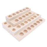 Maxbell Maxbell Wooden Essential Oil Holder Display Storage Rack Tray Organizer  30 Slots