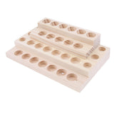 Maxbell Maxbell Wooden Essential Oil Holder Display Storage Rack Tray Organizer  30 Slots