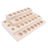 Maxbell Maxbell Wooden Essential Oil Holder Display Storage Rack Tray Organizer  30 Slots