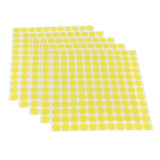 Maxbell Maxbell 5 Sheets Essential Oil Bottle Cap Stickers Self Adhesive Labels Round Yellow