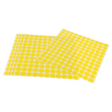 Maxbell Maxbell 5 Sheets Essential Oil Bottle Cap Stickers Self Adhesive Labels Round Yellow