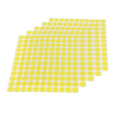Maxbell Maxbell 5 Sheets Essential Oil Bottle Cap Stickers Self Adhesive Labels Round Yellow