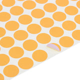 Maxbell Maxbell 5 Sheets Essential Oil Bottle Cap Stickers Self Adhesive Labels Round Orange