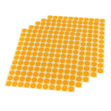 Maxbell Maxbell 5 Sheets Essential Oil Bottle Cap Stickers Self Adhesive Labels Round Orange