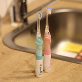 Maxbell Maxbell Children Electric Intelligence Sonic Toothbrush LED Light Oral Dental Care Pink